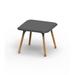 Vondom Pal Outdoor Side Table Wood/Plastic in Gray/Black | Wayfair 51026F-Anthracite