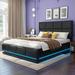 Ivy Bronx Desiderio Queen Tufted Storage Platform Bed Wood & /Upholstered/Faux leather in Black | 65 W x 83 D in | Wayfair