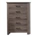 Red Barrel Studio® Feigley 5 - Drawer Dresser Wood in Brown/Gray | 49 H x 34 W x 16 D in | Wayfair 0B604C92A8F54C8D86139C0199542B5B