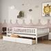 Harriet Bee Miyamoto Full 2 Drawer Daybed Wood in White | 28.3 H x 57 W x 79.5 D in | Wayfair 2676D2FBAD9B4D6FB968B5D2A88478B5