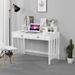 Winston Porter Aygul Desk Wood in Brown/White | 35.5 H x 47.2 W x 23.6 D in | Wayfair 0E0ECFBD84B5457E91A10BE6181E1D2C