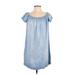 Cloth & Stone Casual Dress: Blue Dresses - Women's Size Small