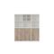 Möbelpartner Büromöbel Set Pigeon | 2 Aktenregal, 2 Aktenschrank & Regalkreuz | Breite 51-100cm | Weiß/Eiche von PROREGAL