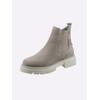 Stiefelette HEINE, Damen, Gr. 40, grau, Leder, Veloursleder, modisch, Schuhe