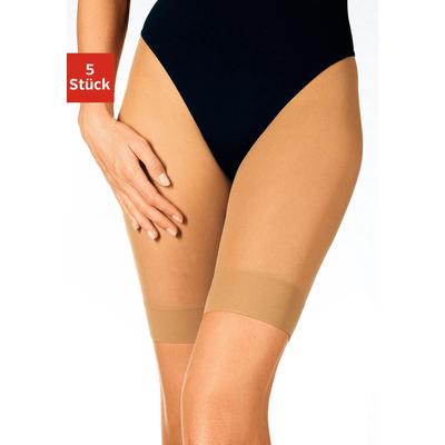 Feinstrumpf-Kurzhose VIVANCE, Damen, Gr. 44/46, beige (natur), Obermaterial: 95% Polyamid, 5% Elasthan, unifarben, Strumpfhosen, gegen Wundscheuern in leichter Tragequalität Image