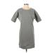 Banana Republic Casual Dress - Shift: Gray Chevron/Herringbone Dresses - Women's Size X-Small