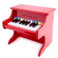 New Classic Toys 10155 Wooden Book for Toddlers 3 Boys and Girls Baby Gifts, Kids Musical Instruments for Childrens Three Year Old, Red, Piano