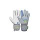 Torwarthandschuhe REUSCH "Attrakt Grip Finger Support" Gr. 11, grau (grau, gelb) Damen Handschuhe Sporthandschuhe