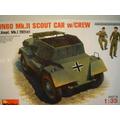 Miniart 1:35 Scale Dingo Mk II Pz.Kpfw.Mk I 202(e) w/Crew Plastic Model Kit