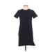 Banana Republic Factory Store Casual Dress - Shift: Blue Solid Dresses - Women's Size X-Small