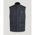 Belstaff Icon Gilet Men's Quilted Recycled Nylon Dark Navy Size 52