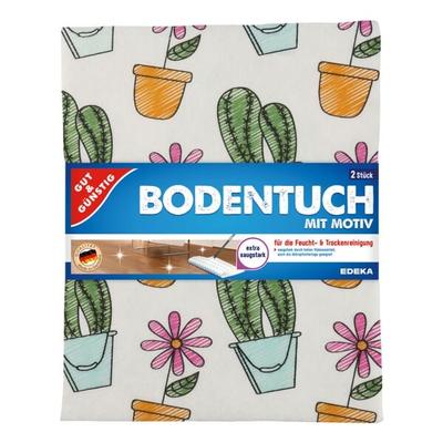 Bodentuch mit Motiv 2er-Pack, Gut und Günstig