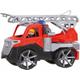 LENA® 04535 - Truxx, Feuerwehr mit Spielfigur, rot/grau/schwarz, Länge 28cm - Simm