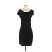 Old Navy Casual Dress - Sheath Scoop Neck Short sleeves: Black Print Dresses - Women's Size X-Small