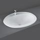 Rak Mira Inset Countertop Basin 560mm Wide - 1 Tap Hole