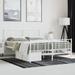 vidaXL Bed Frame Platform Bed Base with Metal Slats and Legs Bedroom Furniture