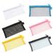 Multipurpose Transparent Mesh Zipper Pouches Cosmetic Bag Makeup Pouches Pencil Case Pen Holder Travel Organizers