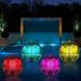 4 PACK Solar Floating Pool Lights Waterproof Pond Light with Multi Color Changing LED Light for Garden Home Decor Pool Tub Party