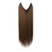 Sehao Hair Extensions Secret Hidden Wire In Real Long Thick Straight Curly Headband For Women Black Wigs for Women