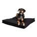 Happy Hounds Milo Square Tufted Pillow Dog Bed- Black- Medium (32 x 32 in.)