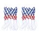 Multicolor basketball net 2pcs Basketball Net Standard Strong and Durable Braided Multicolor Basketball Net for Basketball Game