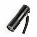 Portable Battery Power Aluminium 9 LED Light Lamp Pocket Size Small Flashlight Mini Torches BLACK