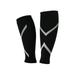 Sports compression socks 1 Pair Calf Compression Sleeve Calf Brace Leg Support Sleeves for Shin Splint Calf Pain Recovery Running Cycling Travel - Size M (Black)