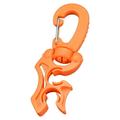 Scuba Clips Snap Hook Dive Diving Hose Holder Clip 360 Degree Rotation Practical Double Hose Holder with Clip for Adults Safety Equipment Orange