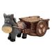 Donkey Desktop Ornament Fashionable Personalized Donkey Desktop Ornament Funny Ashtray for Home (Donkey Cart Pattern)