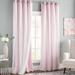 Lark Manor™ Fortuna Brockham Solid Tulle Overlay Room Darkening Grommet Curtain Panels Polyester in Pink | 108 H x 52 W in | Wayfair