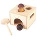 Ball drop toy 1 Set of Box Ball Drop Toy Children Beating Toy Funny Wooden Knock Toy Educational Playset For Kids