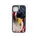 For Apple iPhone 11 Hybrid Print Design USA American Pattern Fashion Rubber Hard PC TPU Shockproof Frame Case Cover fit iPhone 11 - American Eagle