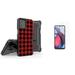 BC Kombo Series Case for Motorola Moto G Stylus 5G 2023 - Belt Holster Rugged Kickstand Cover (Red Black Plaid) with (2-Pack) Tempered Glass Screen Protectors