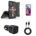 Accessories for Motorola Moto G Stylus 5G 2023 - Belt Holster Kickstand Rugged Case (Hope Cross) Screen Protectors 30W Dual (USB-C USB-A) Car Charger Type-C to USB Cable