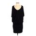 Jessica Simpson Casual Dress - Popover: Black Solid Dresses - Women's Size X-Small