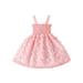 Frobukio Toddler Kids Girls Ruched Dress Casual Butterfly A-Line Dress Beach Party Princess Dress Summer Dress