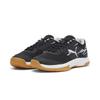 Trainingsschuh PUMA "Varion II Handballschuhe Erwachsene", Gr. 41, schwarz-weiß (schwarz cool light gray gelb blaze gum), Obermaterial: Textil, Synthetik; Futter: Textil; Innensohle: Textil; Laufsohle: Gummi, Schuhe