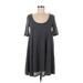 Ecote Casual Dress - Sweater Dress: Gray Marled Dresses - Women's Size Medium