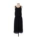 1.State Casual Dress - Midi: Black Solid Dresses - Women's Size Small