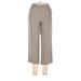 Giorgio Armani Wool Pants - High Rise Straight Leg Cropped: Green Bottoms - Women's Size 6