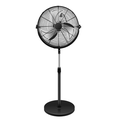 Simple Deluxe 18 Inch Pedestal Standing Fan High Velocity Heavy Duty Metal For Industrial Commercial Residential Greenhouse Use Black