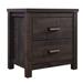 CraftPorch Minimalist Classic 2-Drawers Wooden Nightstand