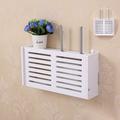 Ana No Drill Cable Router Storage Box Shelf Wall Hangings Bracket Cable Organizer