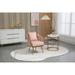 Modern Velvet Upholstered Accent Chair, Tufted Arm Chairs with Metal Frame, Single Leisure Chairs for Living Room Bedroom