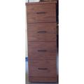 Forest Designs 4-Drawer Vertical Filing Cabinet Wood in Brown | 56 H x 22 W x 21 D in | Wayfair 1034SN-OC