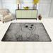 XMXY Area Rugs Doormat Outdoor Entrance Cute Kawaii\r\nBear Facecloth Non-slip Floor Mat Rug for Living Room Kitchen Sink Area Indoor 72 x48