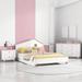 Isabelle & Max™ Millbourne Platform 3 Piece Bedroom Set, Solid Wood in Pink | 38.3 H x 57.1 W x 82.4 D in | Wayfair