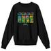 Unisex Black Teenage Mutant Ninja Turtles Arcade Pullover Sweatshirt