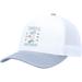 Men's TravisMathew White Address Unknown Trucker Adjustable Hat