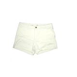 St. John's Bay Khaki Shorts: White Solid Bottoms - Women's Size 12